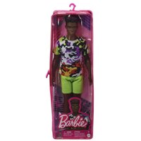 BARBIE FASHIONISTAS BOY DOLL 183 BLACK HAIR CAMO SHIRT