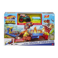 HOT WHEELS MONSTER TRUCKS BLAST STATION PLAYSET