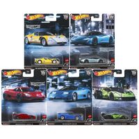 HOTWHEELS PREMIUM CAR CULTURE EXOTIC ENVY DIECAST CONTAINER COLLECTOR SET -  69 ALFA ROMEO 33STRADALE - MCLAREN SPEEDTAIL -  KOENIGSEGG AGERA R - 94 B