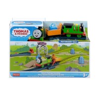 FISHER-PRICE THOMAS AND FRIENDS MOTORIZED PERCYS PACKAGE ROUNDUP PLAYSET