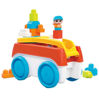 FISHER-PRICE MEGA BLOKS BLOCK SPINNING WAGON WITH BUILDING BLOCKS