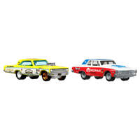 HOT WHEELS PREMIUM CAR CULTURE '63 PLYMOUTH BELVEDERE 426 WEDGE AND '65 DODGE CORONET 2 PIECES