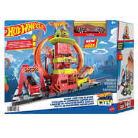 HOTWHEELS CITY SUPER LOOP FIRE STATION