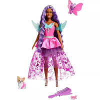 BARBIE A TOUCH OF MAGIC DOLL BROOKLYN WITH PINK DRESS AND PUPPY