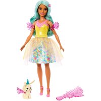 BARBIE A TOUCH OF MAGIC DOLL WITH BLUE HAIR AND RABBIT