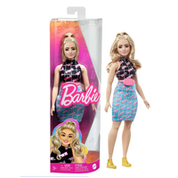 BARBIE FASHIONISTAS GIRL DOLL 202 BLONDE HAIR WITH GIRL POWER TSHIRT AND SKIRT