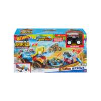 HOT WHEELS MONSTER TRUCKS ARENA SMASHERS COLOR SHIFTERS 5 ALARM RESCUE