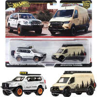 HOT WHEELS PREMIUM CAR CULTURE 05 TOYOTA LAND CRUISER PRADO AND MERCEDES-BENZ SPRINTER TOURER 2 PIECES