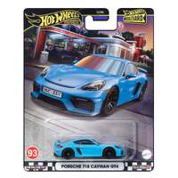 HOTWHEELS PREMIUM BOULEVARD HRT71 #93 PORSCHE 718 CAYMAN GT4 METAL DIECAST CAR