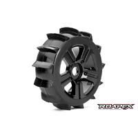 ROAPEX R5004-B PADDLE 1/8 BUGGY TIRE BLACK WHEEL WITH 17MM HEX PRE MOUNTED