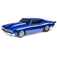 LOSI 01023T1 1970 CHEVELLE MINI NO PREP DRAG CAR READY TO RUN REMOTE CONTROL CAR BLUE