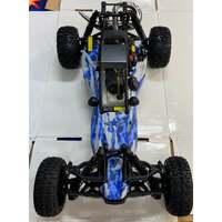 ROVAN 305BS-42 BAJA BUGGY CAMO BLUE/ WHITE  30.5CC DOMINATOR PIPE  WITH GT3B 2.4GHZ CONTROLLER READY TO RUN GAS POWERED RC CAR NOW WITH SYMETRICAL STE