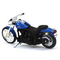 MAISTO 31360 BLUE HARLEY DAVIDSON 2002 FXSTB NIGHT TRAIN DIECAST MODEL 36 SERIES MOTOR BIKE 1/18