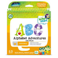 LEAP FROG LEAPSTART 3D LEVEL 1 PRESCHOOL ABC ALPHABET ADVENTURES WITH MUSIC BOOK