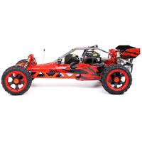 ROVAN 360AG02 BODY 34 RED/BLACK BAJA 5B BUGGY ALLOY AND NYLON 32CC WITH VICTORY EXHAUST RTR WITH GT3B 2.4GHZ CONTROLLER AND SYMETRICAL STEERING