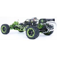 ROVAN 360AG03 BODY 29 GREEN / BLACK 36CC BAJA 5B BUGGY WITH VICTORY TUNED EXHAUST PIPE, SYMETRICAL STEERING AND GT3B CONTROLLER READY TO RUN GAS POWER