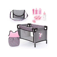 BAYER DOLL 11 IN 1 CARE SET PINK AND GRAY