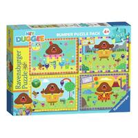 RAVENSBURGER 051182 HEY DUGGEE WE'RE ALWAYS HAPPY BUMPER PUZZLE PACK 4X42PC JIGSAW PUZZLE