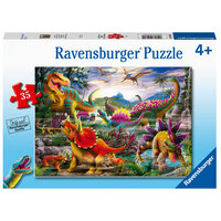 RAVENSBURGER 051601 T-REX TERROR 35PC JIGSAW PUZZLE