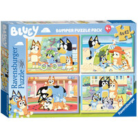 RAVENSBURGER 052226 BLUEY GOTTA BE DONE! BUMPER PUZZLE PACK 4X42PC JIGSAW PUZZLE