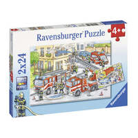 RAVENSBURGER 078141 HEROES IN ACTION 2x24PC JIGSAW PUZZLE