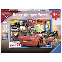 RAVENSBURGER 078196 DISNEY TWO CARS 2x24PC JIGSAW PUZZLE