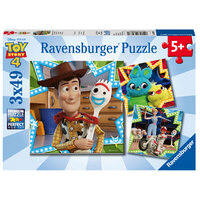 RAVENSBURGER 080670 DISNEY TOY STORY 4 IN IT TOGETHER 3X49PC JIGSAW PUZZLE