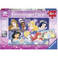 RAVENSBURGER 088720 DISNEY THE PRINCESSES GATHERING 2X24PC JIGSAW PUZZLE