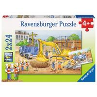 RAVENSBURGER 088997 CONSTRUCTION SITE 2x24PC JIGSAW PUZZLE