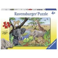 RAVENSBURGER 096008 SAFARI ANIMALS 60PC JIGSAW PUZZLE