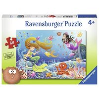 RAVENSBURGER 096381 MERMAID TAILS 60PC JIGSAW PUZZLE