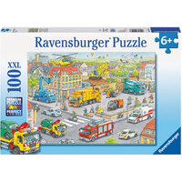 RAVENSBURGER 105588 VEHICLES IN THE CITY 100PC XXL JIGSAW PUZZLE