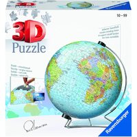 RAVENSBURGER 124367 WORLD GLOBE 550PC 3D JIGSAW PUZZLE