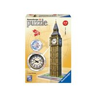 RAVENSBURGER 125869 BIG BEN LONDON - WITH CLOCK 216PC 3D JIGSAW PUZZLE