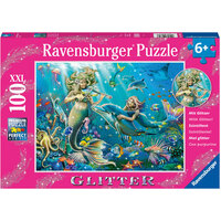 RAVENSBURGER 128723 GLITTER UNDERWATER BEAUTIES 100XXL PC JIGSAW PUZZLE