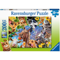 RAVENSBURGER 129027 FUNNY FARMYARD FRIENDS 200PC XXL JIGSAW PUZZLE