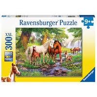 RAVENSBURGER 129041 HORSES BY THE STREAM 300XXL PC JIGSAW PUZZLE