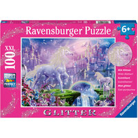 RAVENSBURGER 129072 GLITTER UNICORN KINGDOM 100XXL PC JIGSAW PUZZLE