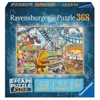 RAVENSBURGER 129362 ESCAPE KIDS - AMUSEMENT PARK PLIGHT 368PC JIGSAW PUZZLE