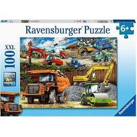 RAVENSBURGER 129737 CONSTRUCTION VEHICLES 100XXL PC JIGSAW PUZZLE