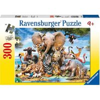 RAVENSBURGER 130757 FAVOURITE WILD ANIMALS AFRICAN FRIENDS 300PC JIGSAW PUZZLE