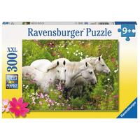 RAVENSBURGER 132188 HORSES IN A FIELD OF FLOWERS 300PC XXL JIGSAW PUZZLE