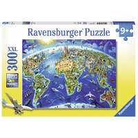 RAVENSBURGER 132270 WORLD LANDMARKS MAP 300XXL PC JIGSAW PUZZLE