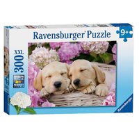 RAVENSBURGER 132355 SWEET DOGS IN A BASKET 300XXL PC JIGSAW PUZZLE