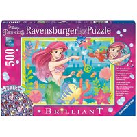 RAVENSBURGER BRILLIANT 133277 ARIELS UNDERWATER PARADISE 500PC JIGSAW PUZZLE WITH GEMS