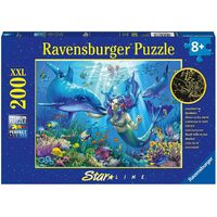 RAVENSBURGER 136780 UNDERWATER PARADISE - GLOW IN THE DARK 200XXL PC JIGSAW PUZZLE