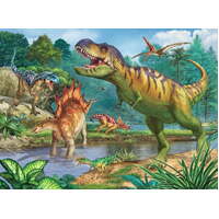 RAVENSBURGER 136957 WORLD OF DINOSAURS 100XXL PC JIGSAW PUZZLE PLUS COLOURING IN BOOK