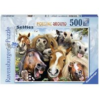 RAVENSBURGER 146956 HORSING AROUND 500PC JIGSAW PUZZLE