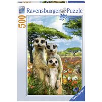 RAVENSBURGER 147441 HAPPY MEERKATS 500PC JIGSAW PUZZLE