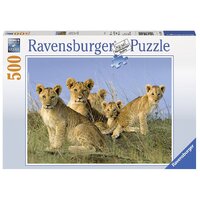 RAVENSBURGER 147915 LION BABIES 500PC JIGSAW PUZZLE